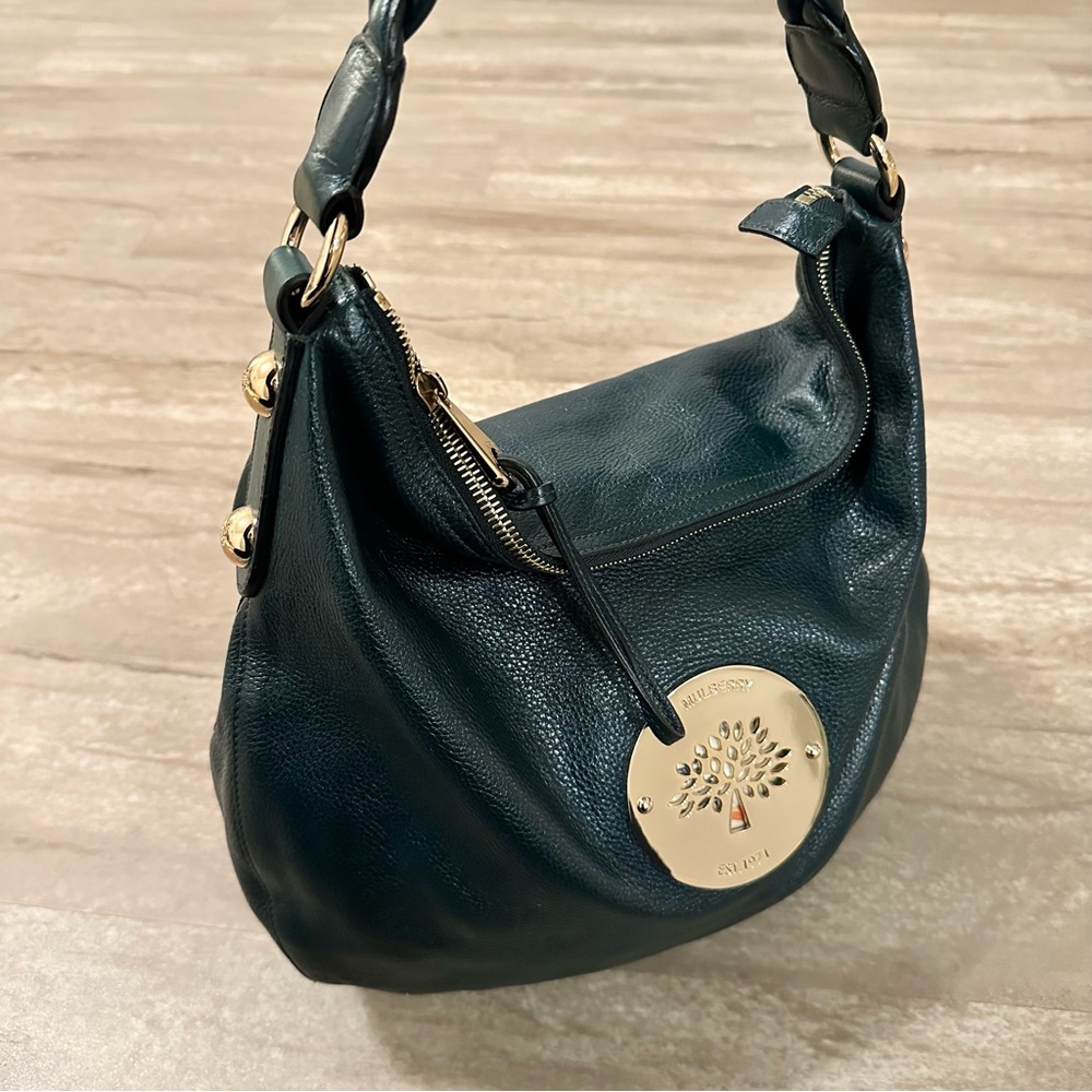 Mulberry brand new Daria Hobo bag, green, with dust bag and tag